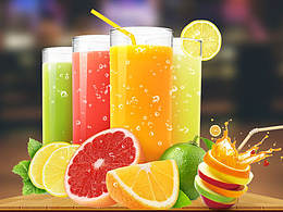 水果飲料海報(bào)