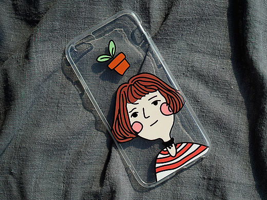 不二工精选女孩手机壳拍摄
