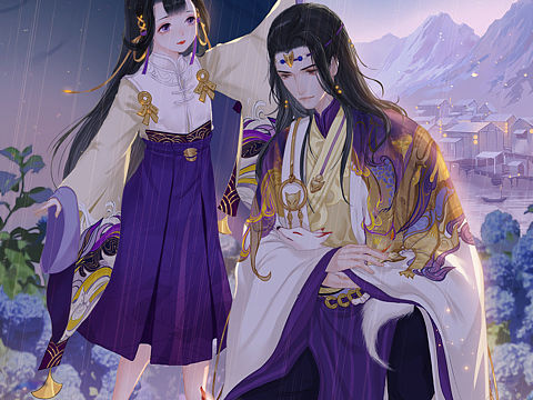 一梦江湖太阴商插（个人主页-ZNDc3NTgzNzI=） - 商业插画 - 站酷设计师zeii犬间原创素材 - 站酷ZCOOL