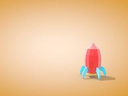 low poly風(fēng)格的小火箭