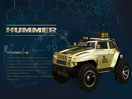 ZZC原創(chuàng)作品【超寫實(shí)】HUMMER概念車HB