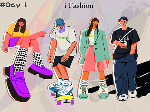 扁平风插画练习