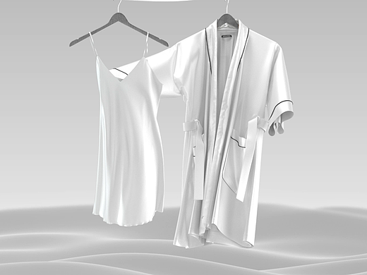 真丝睡衣礼盒三维动画 | SilkyWear 坠入丝境