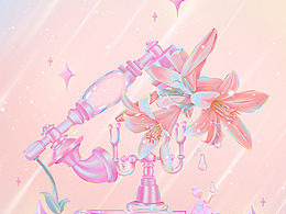 梦幻风插画 | 旧时光与花