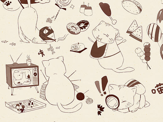 毕设作品【耄耋】~~周边猫咪合集~~~