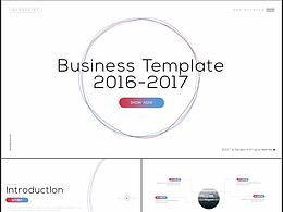 2017时尚轻商务年终汇报PPT模板