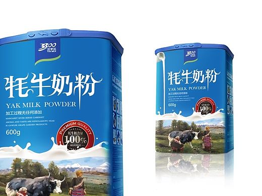 3300牦牛奶粉包装设计