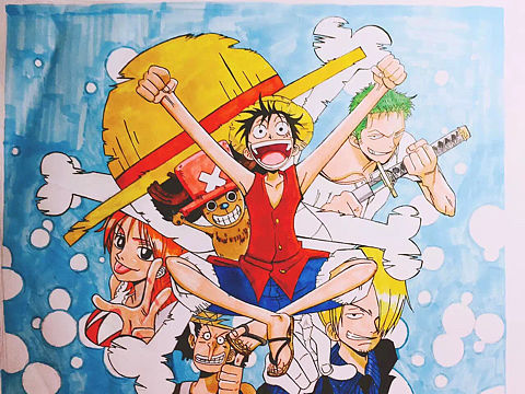 手绘海贼漫画