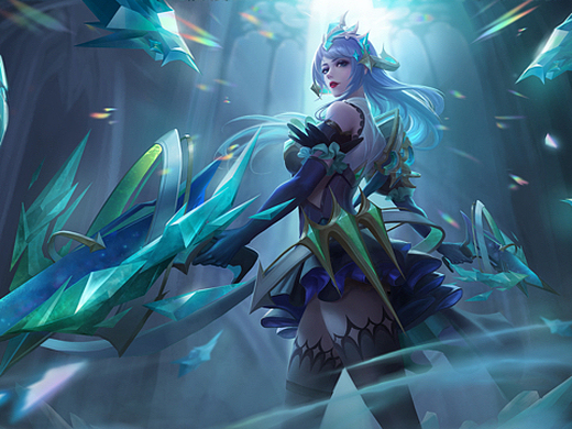 王者荣耀-虞姬-启明星使-贵族v8限定皮肤-同人