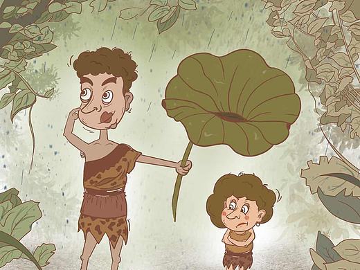 原创手绘插画| 这里面有故事听快来！😂