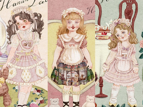 复古doll插画 Lolita立绘~