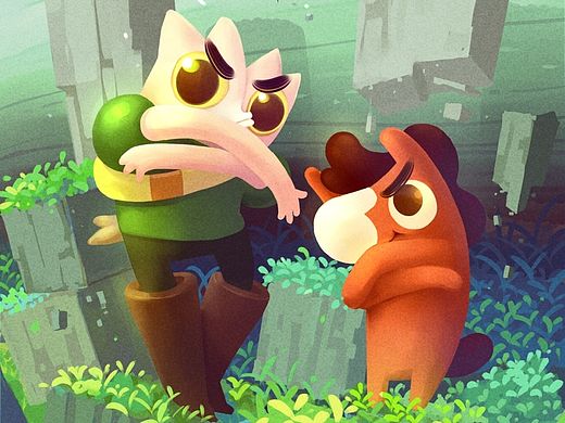 有你这样的朋友，谁还需要运气？（个人主页-ZMTM2Nzk0MDg=） - 艺术插画 - 站酷设计师蚁木木原创素材 - 站酷ZCOOL