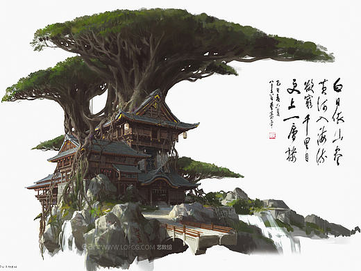 洛克猴（杜震）作品《藤仙阁》