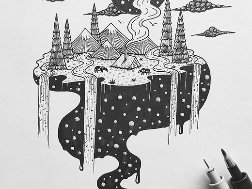 疫情在家闲着没事画的。