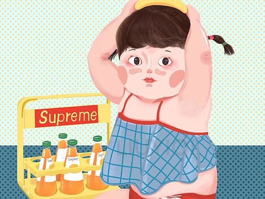 儿童插画-Supreme