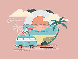 平面矢量插画练习