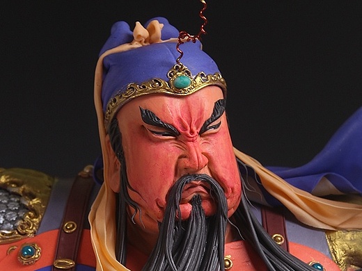 贺加贵面塑软陶(关羽)