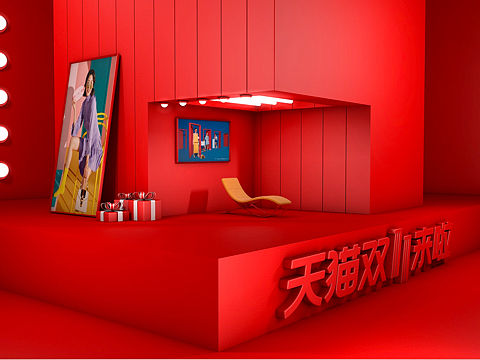 七月C4D练习——红阁屋