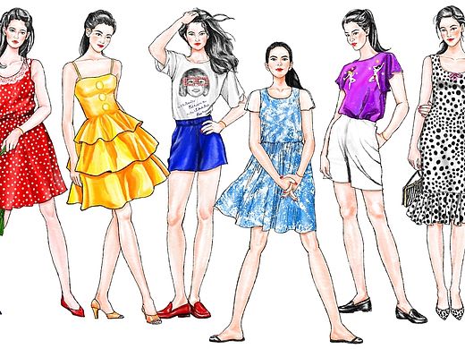fashion时装插画-Summer篇