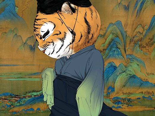 只此青绿-3（个人主页-ZNTc5NTQ3MTY=） - 商业插画 - 站酷设计师井岚原创素材 - 站酷ZCOOL