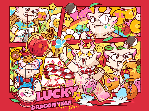 龙年品牌IP形象设计 新年龙年文创图库 传统文化吉祥物