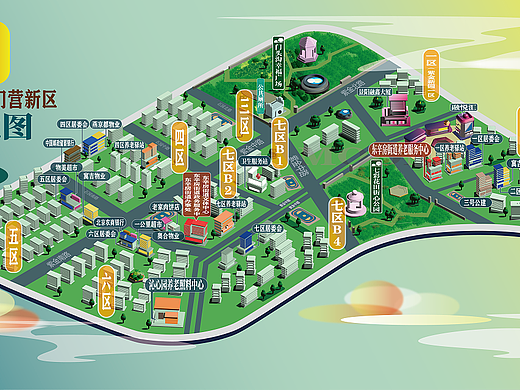 手繪地圖（個(gè)人主頁(yè)-ZNjc5OTc5ODQ=） - 商業(yè)插畫(huà) - 站酷設(shè)計(jì)師鵝鍋大理石原創(chuàng)素材 - 站酷ZCOOL