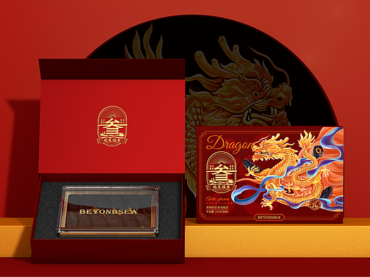 瑞龙福参—海参春节礼盒包装设计