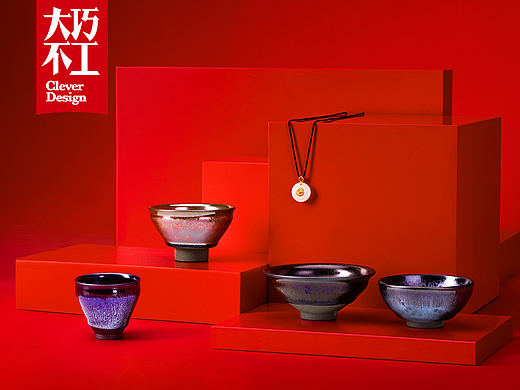 礼盒拍摄｜周大福联名 建盏金镶玉