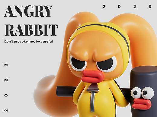 潮流IP-忿忿兔-ANGRY  RABBIT