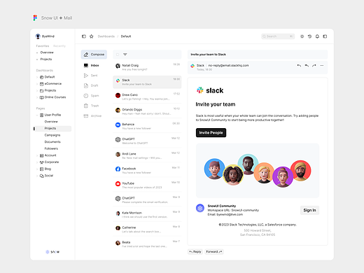 邮件页面的设计