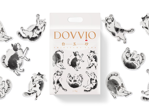 高鹏设计团队XDOVVIO日本宠物猫砂产品包装设计