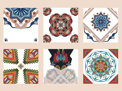 传统纹样设计-土家族