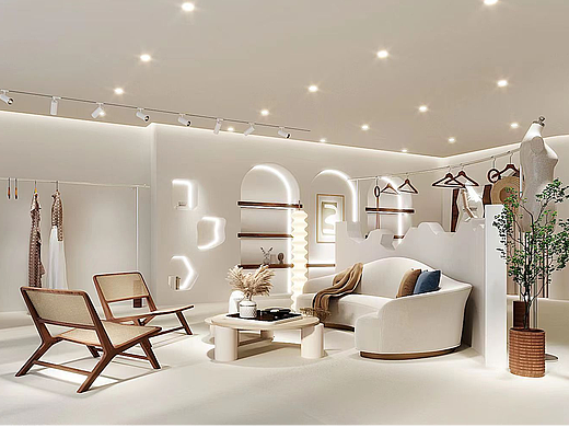 『苏州』95m² 女装店℃ 现代简约风