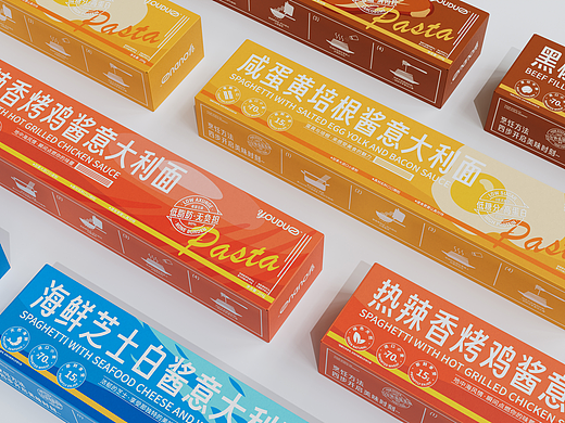 呦哆哆意大利面品牌包装设计｜食品包装设计
