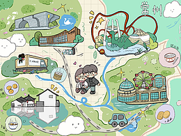 上半年画的游玩地图