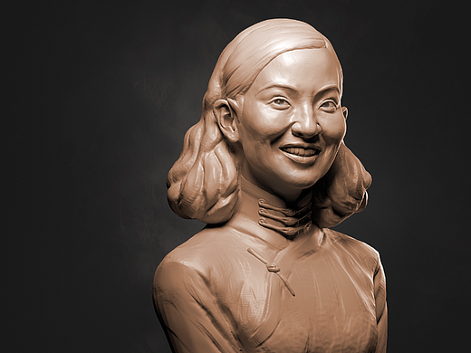 zbrush张曼玉数字雕塑