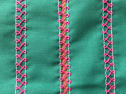 盘点那些服装特殊工艺，8字缝花样缝纫机，特种绣花