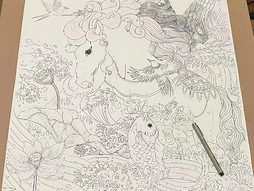 月满婵娟 ，人愿团圆，手绘插画海报设计
