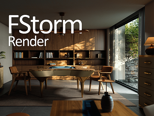 【FStorm】麻将桌-写实渲染