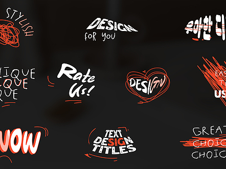 AE模板|卡通文本设计酷炫动画标题展示广告综艺节目