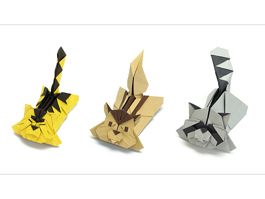 折紙設計-躺平系列萌系動物