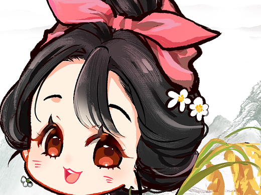 秋意农家小女儿（个人主页-ZNjE4Njc4NjQ=） - 创作习作 - 站酷设计师reii原创素材 - 站酷ZCOOL