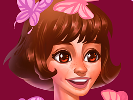 Q版小女孩绘画过程快播