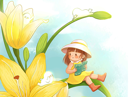 春天的小插画
