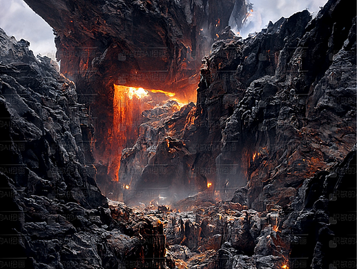 #WOW  地狱之门  AI人工智能绘画艺术