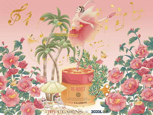 站酷x娇韵诗my CLARINS 好食肌长绽放/美肌植愈记