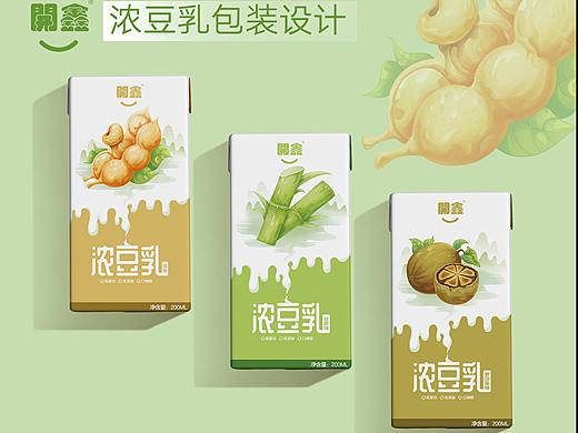 開鑫浓豆乳包装设计
