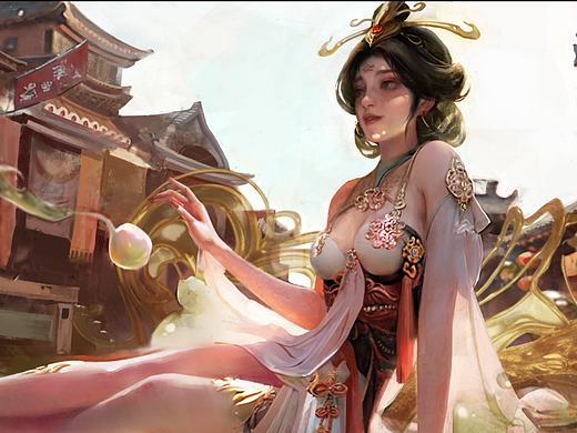 三国杀【一将成名-国潮典韵】糖画——族·吴苋（个人主页-ZNjYyMTk1MjA=） - 概念设定 - 站酷设计师Turquoise原创素材 - 站酷ZCOOL