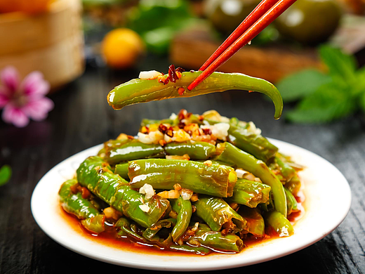 新鲜青椒  新鲜青椒详情页  免费生鲜水果美食素材