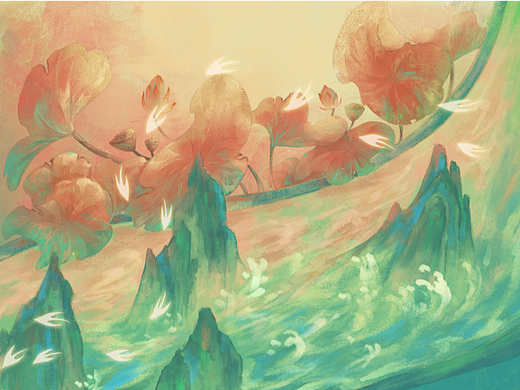 古风场景插画（个人主页-ZNjQwMzQzMDQ=） - 商业插画 - 站酷设计师沙棠子原创素材 - 站酷ZCOOL